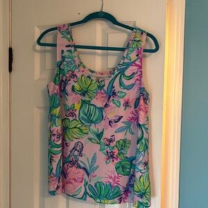 Lilly Pulitzer Tropical Floral Tank Top size small
